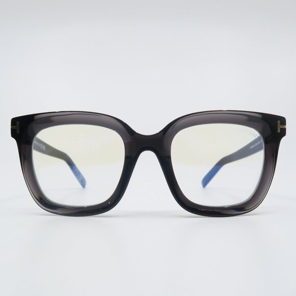 Tom Ford TF 5680-B 020 51mm Clear Grey-Blue Block Lenses, New Eyeglasses. - Picture 1 of 7